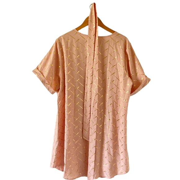 Pre-loved Shein Curve Women's Baby Pink Tunic Dress with Detachable Size 2XL - Picture 3 of 13